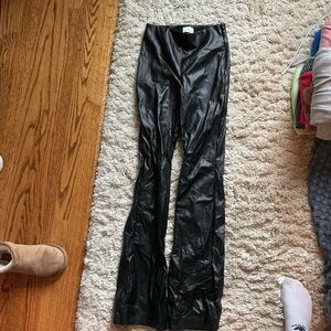 Wilfred Black Leather Pants (Aritzia)